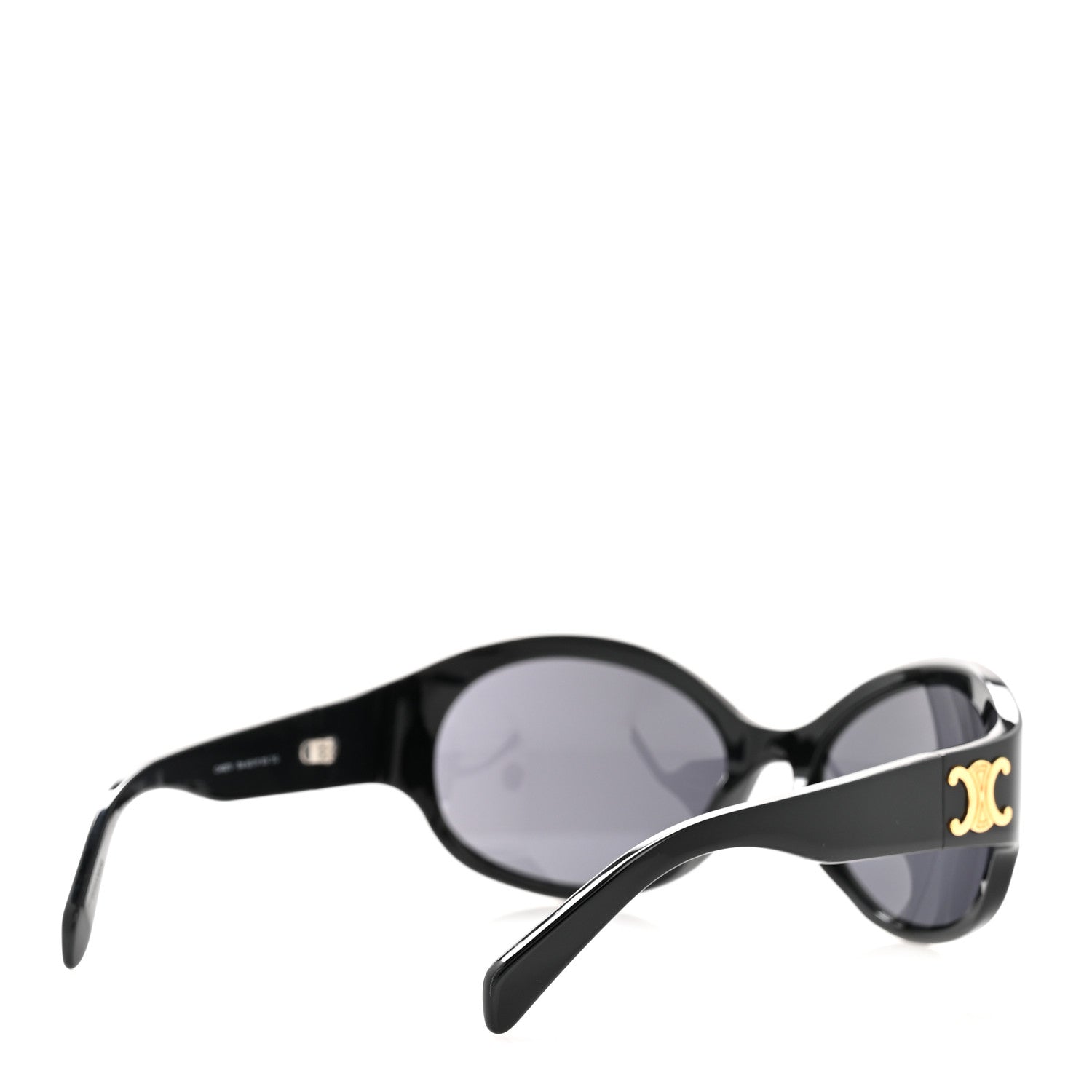 Celine Acetate Round Triomphe Sunglasses CL40271I Black 4 of 6