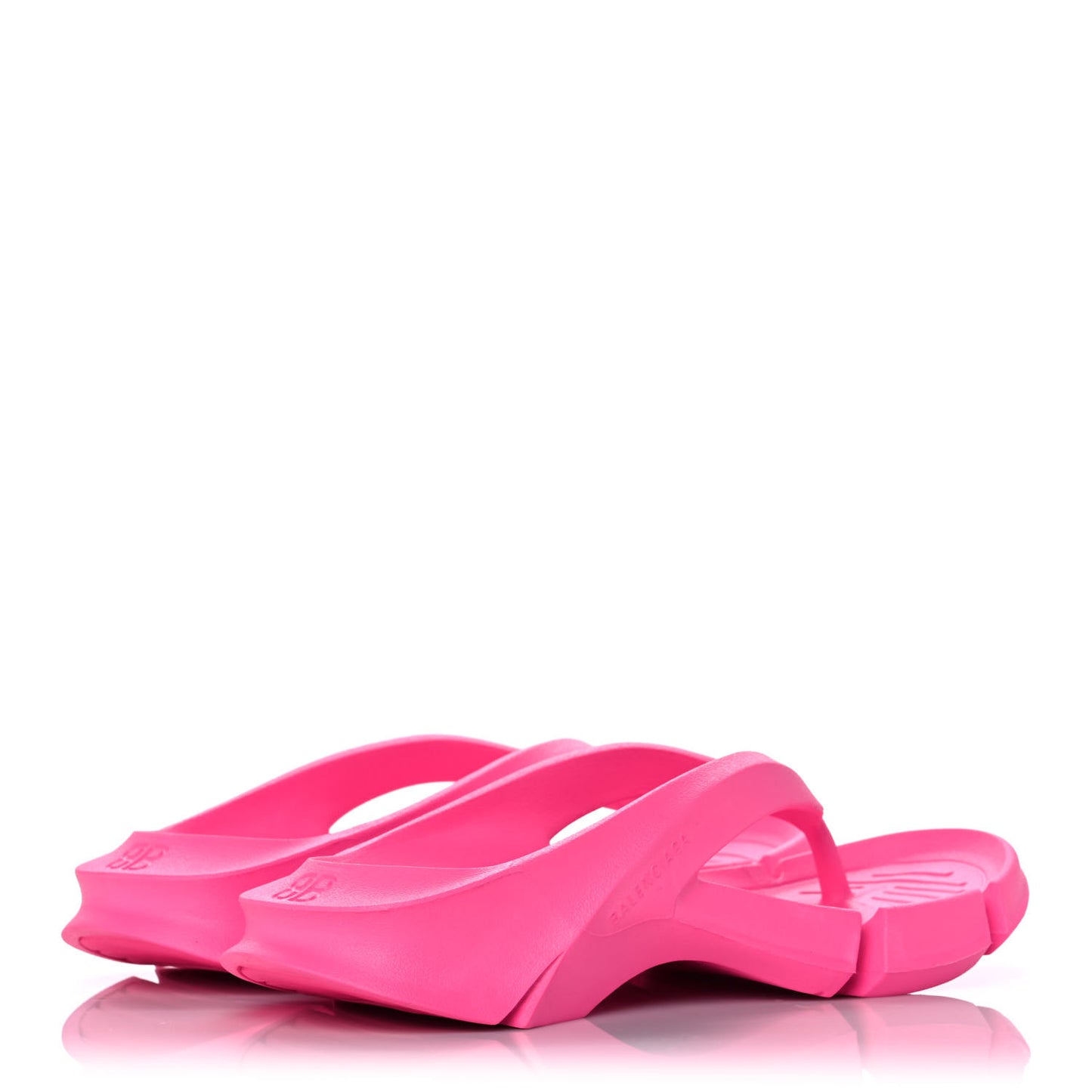 Rubber Womens Mold Thong Sandals 36 Fluo Pink