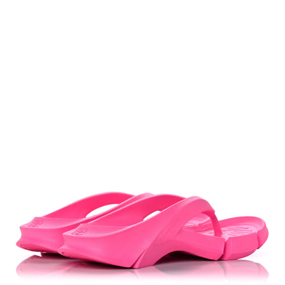 Balenciaga Rubber Womens Mold Thong Sandals 36 Fluo Pink 4 of 8