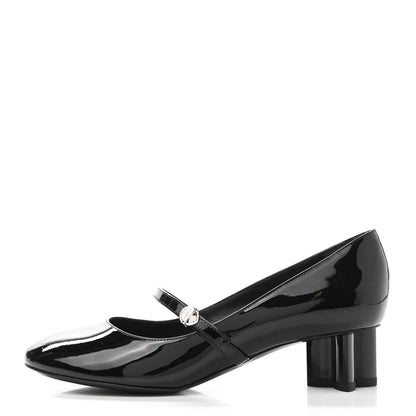 Louis Vuitton Patent Uniformes Silhouette 40mm Pumps 36.5 Black 1 of 8