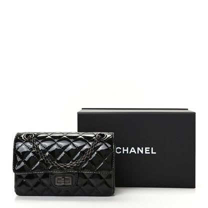 Chanel Patent Calfskin Quilted 2.55 Reissue Mini Flap So Black 10 of 10