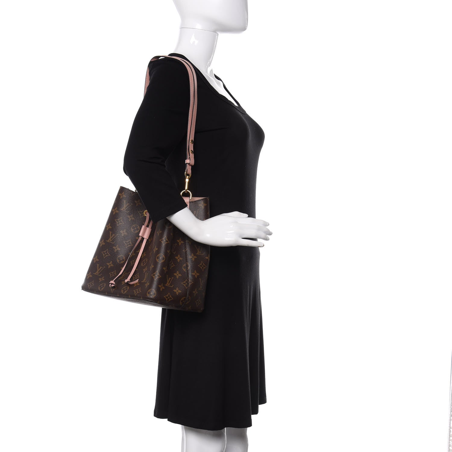 Louis Vuitton Monogram Neonoe MM Rose Poudre 2 of 14