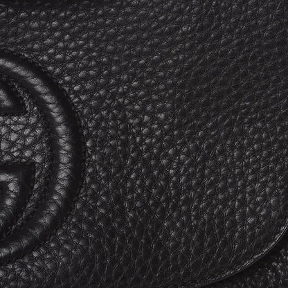 Gucci Pebbled Calfskin Medium Soho Flap Crossbody Black 9 of 11