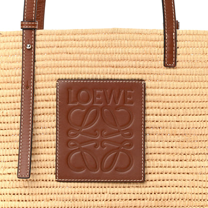Loewe Raffia Small Square Basket Tote Bag Natural 8 of 15
