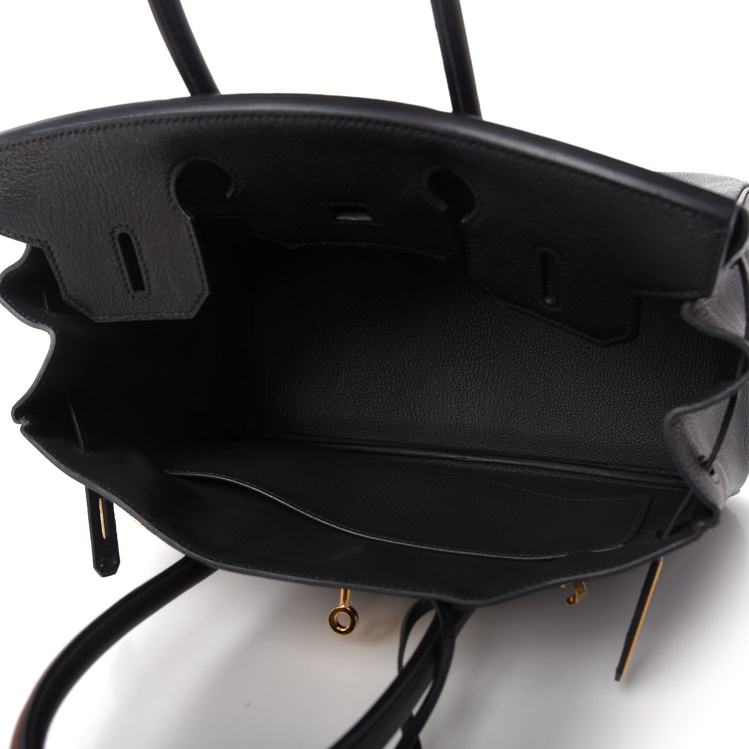 Hermes Chevre de Coromandel Horseshoe Birkin 30 Black 5 of 11