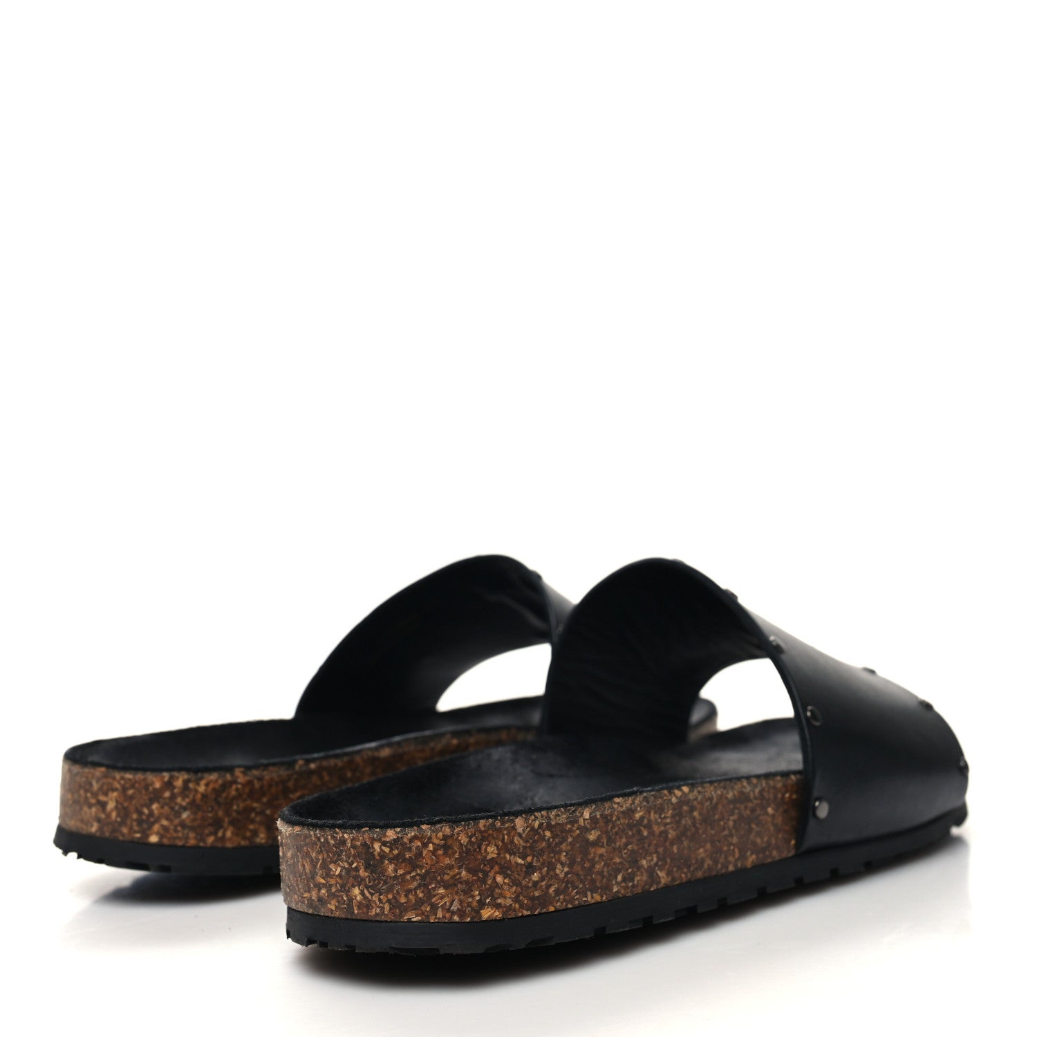 Saint Laurent Calfskin Studded Mens Jimmy Slides 42 Black 4 of 11
