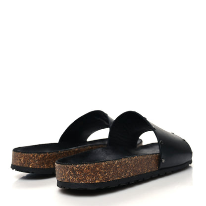 Saint Laurent Calfskin Studded Mens Jimmy Slides 42 Black 4 of 11