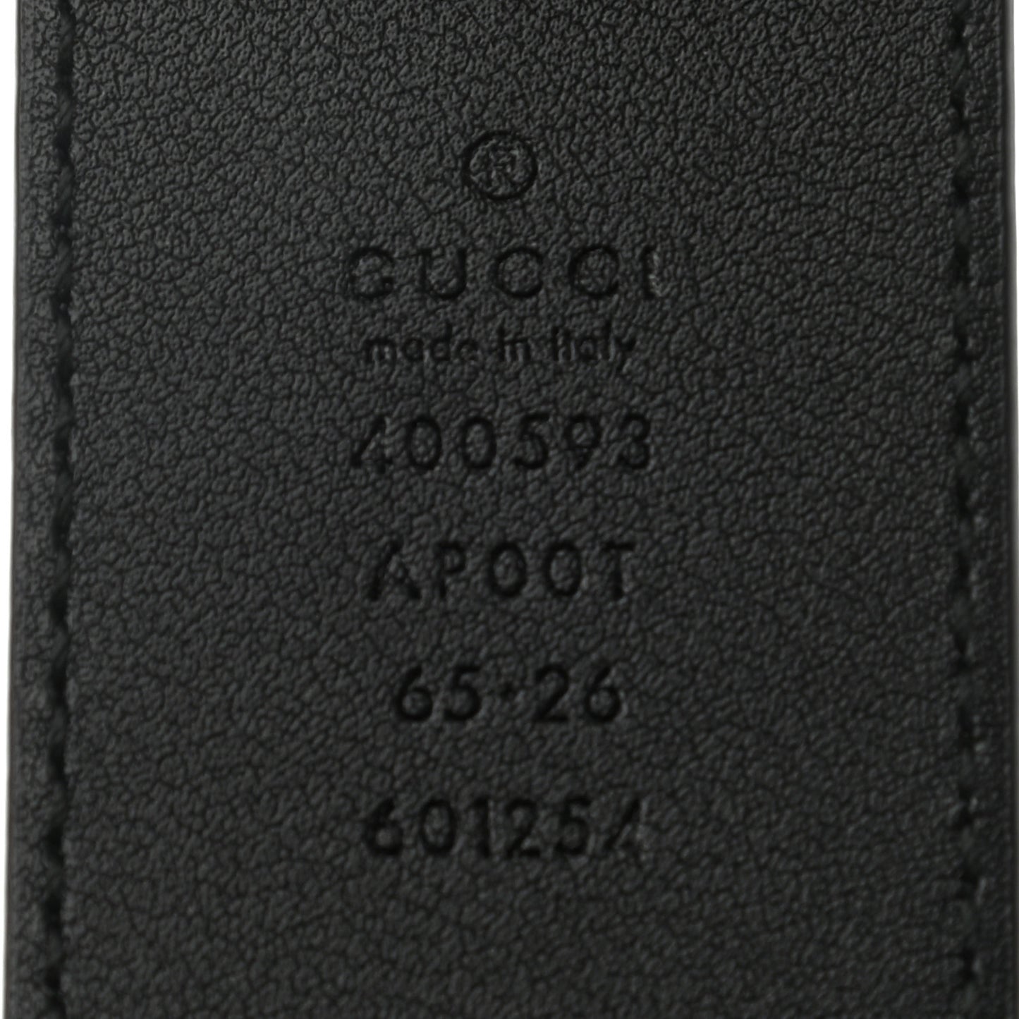 Calfskin Double G 40mm Belt 65 26 Black