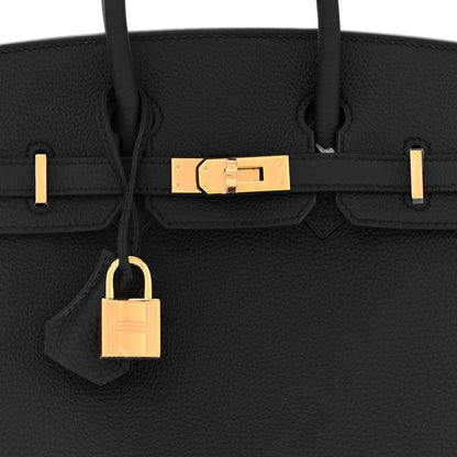 Hermes Togo Birkin 25 Black 8 of 11