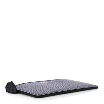 Burberry Grained Calfskin Two Tone Somerset Coin Case Card Holder Navy 4 of 8