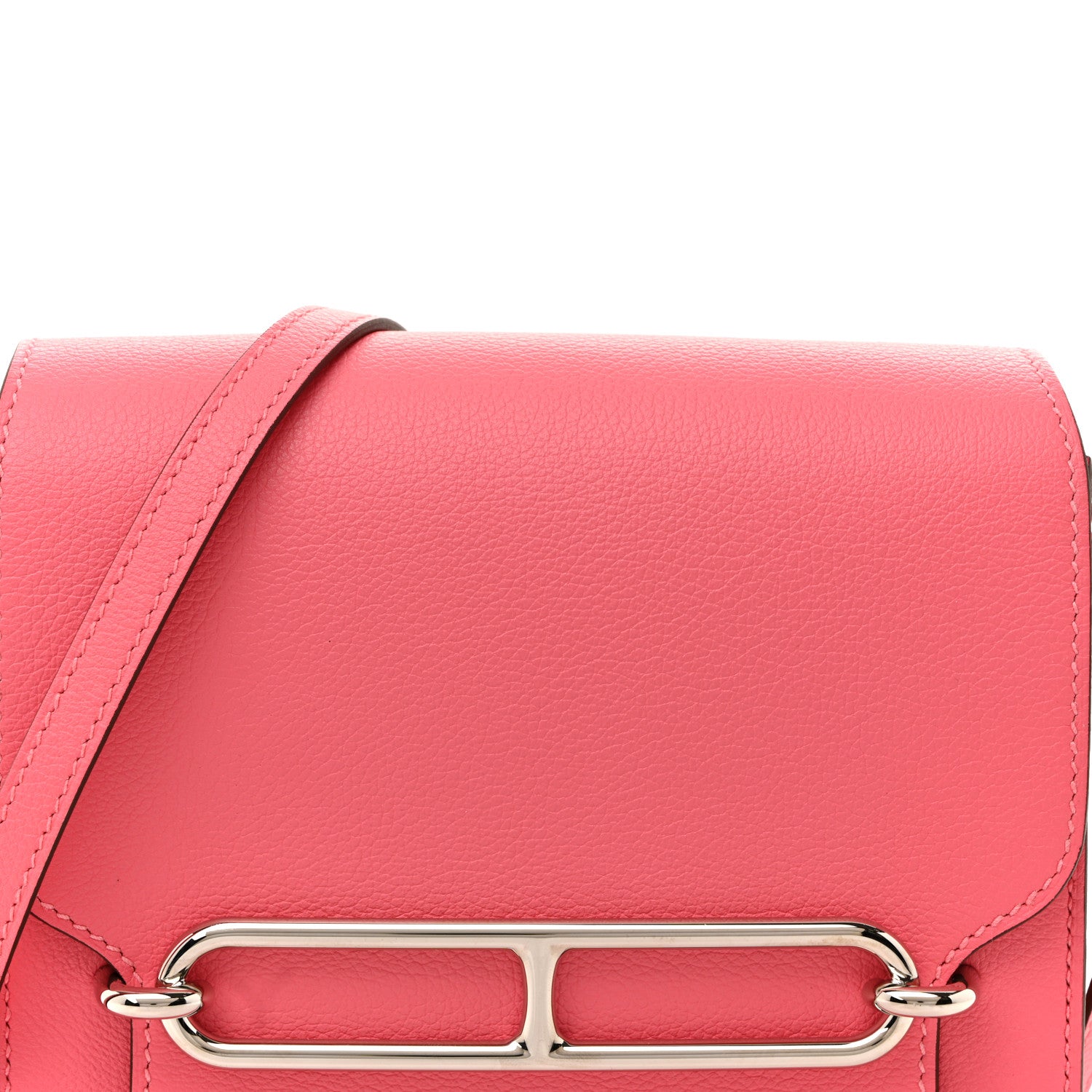 Hermes Evercolor Mini Sac Roulis Rose Azalee 8 of 10