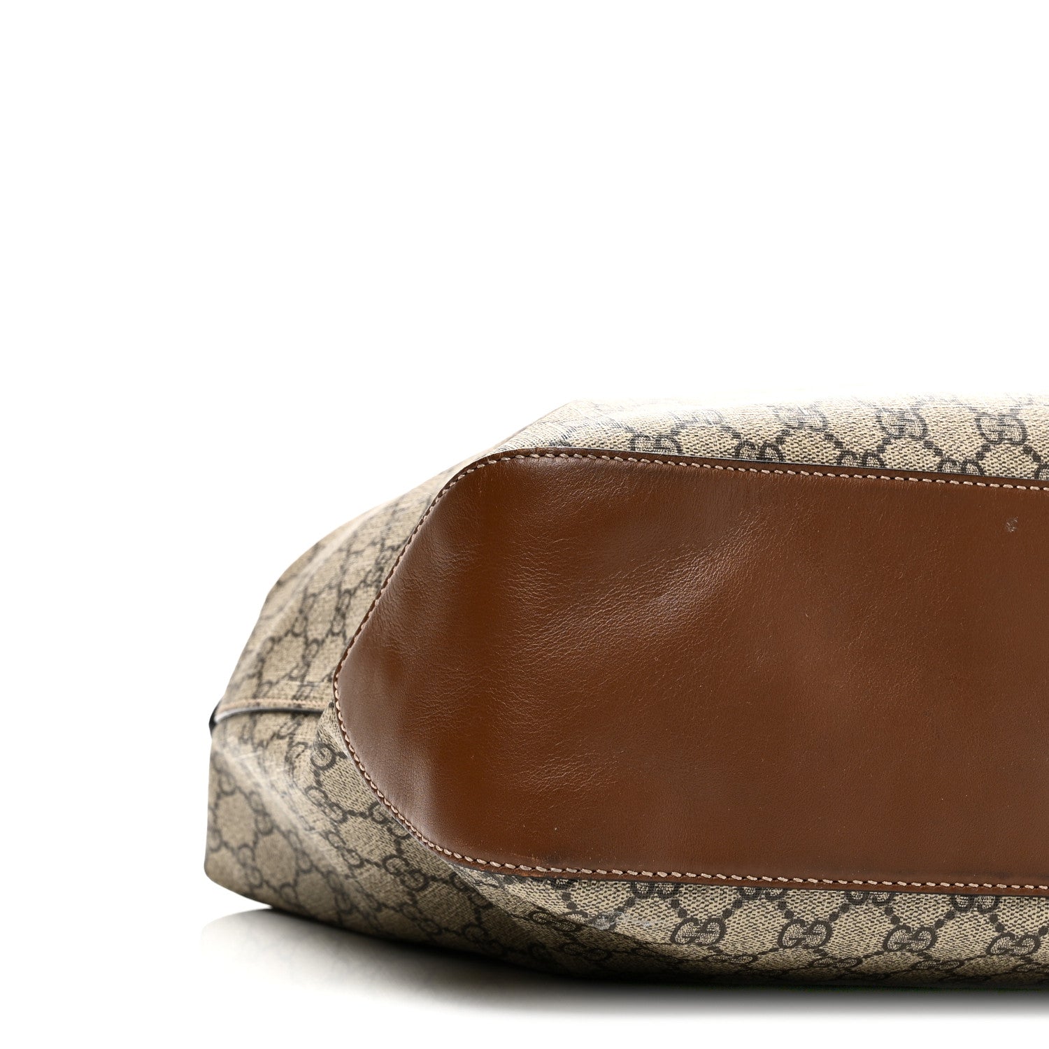 Gucci GG Supreme Monogram Large Linea A Hobo Light Brown 9 of 11
