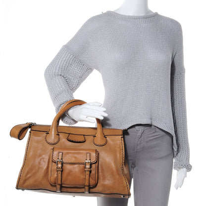 Chloe Leather Edith Satchel Muscade 2 of 8
