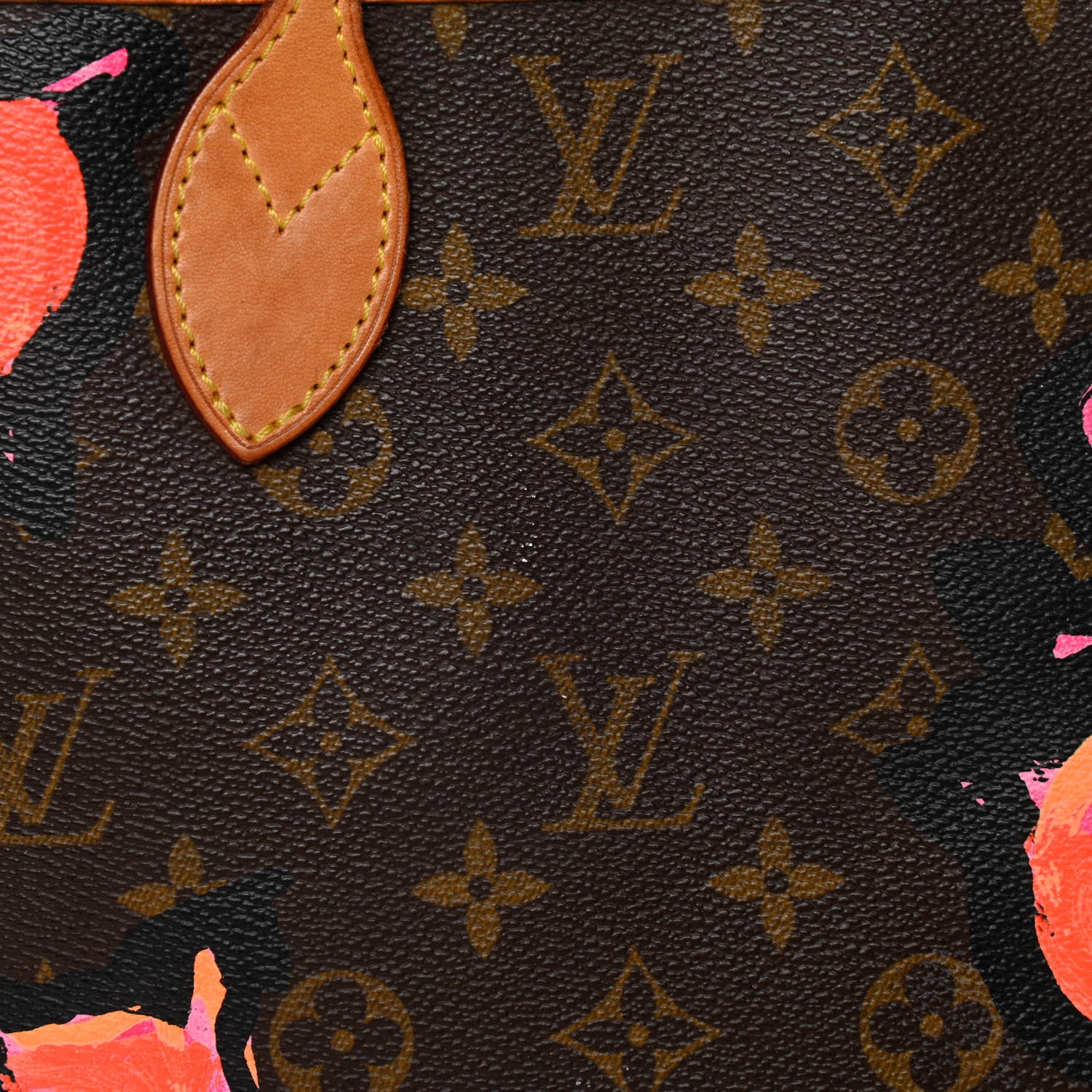 Louis Vuitton Monogram Roses Neverfull MM 13 of 17