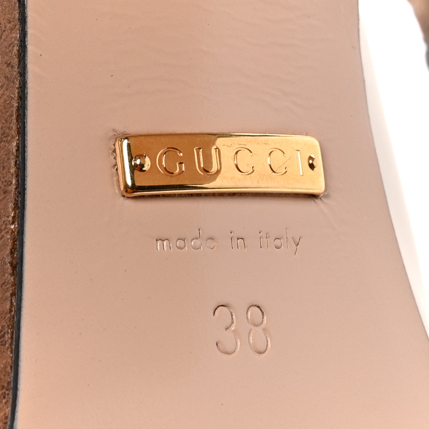 Gucci Cosmos Softy Calfskin Wooden Interlocking G Cut-Out 30/120mm Platform Sandals 38 Mystic White 8 of 13