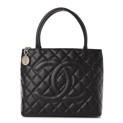 Chanel Caviar Quilted Medallion Tote Black 1 of 10