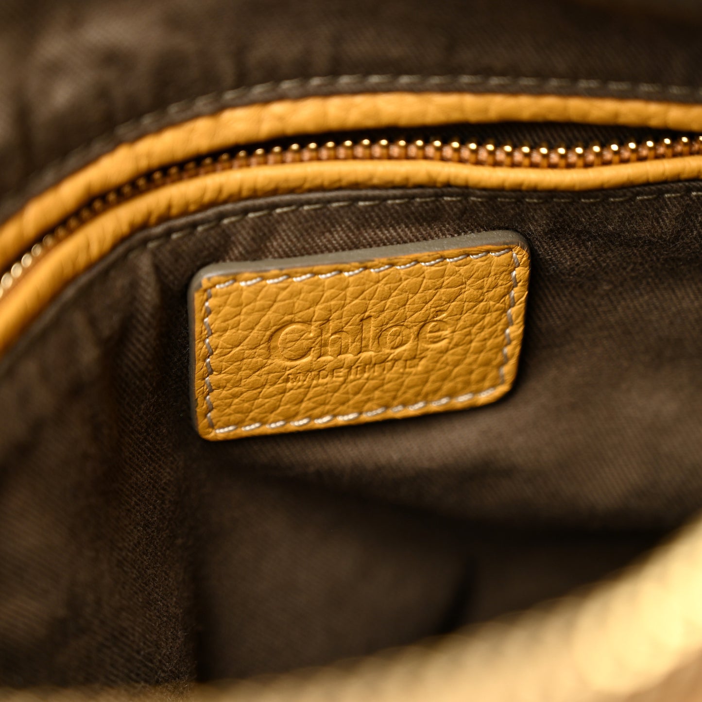 Calfskin Medium Marcie Satchel Curry Yellow