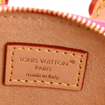 Louis Vuitton Vernis Monogram Micro Alma Bag Charm Key Holder Neon Pink 4 of 5