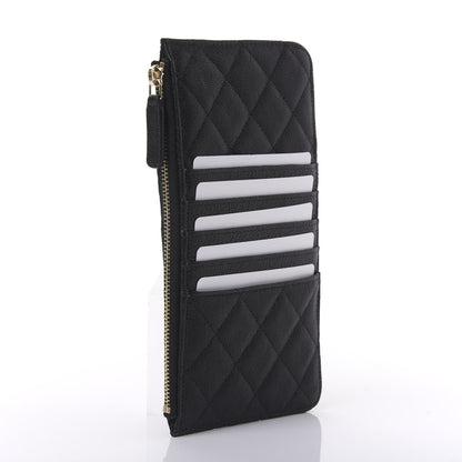 Chanel Caviar Quilted Boy Flat Wallet Pouch Black 3 of 11