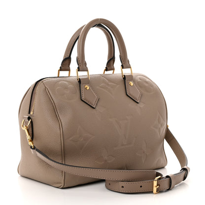 Louis Vuitton Empreinte Monogram Giant Speedy Bandouliere 25 Tourterelle 3 of 9