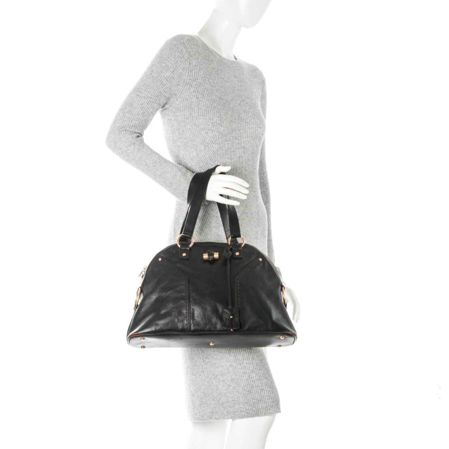 Calfskin Large Muse Brown