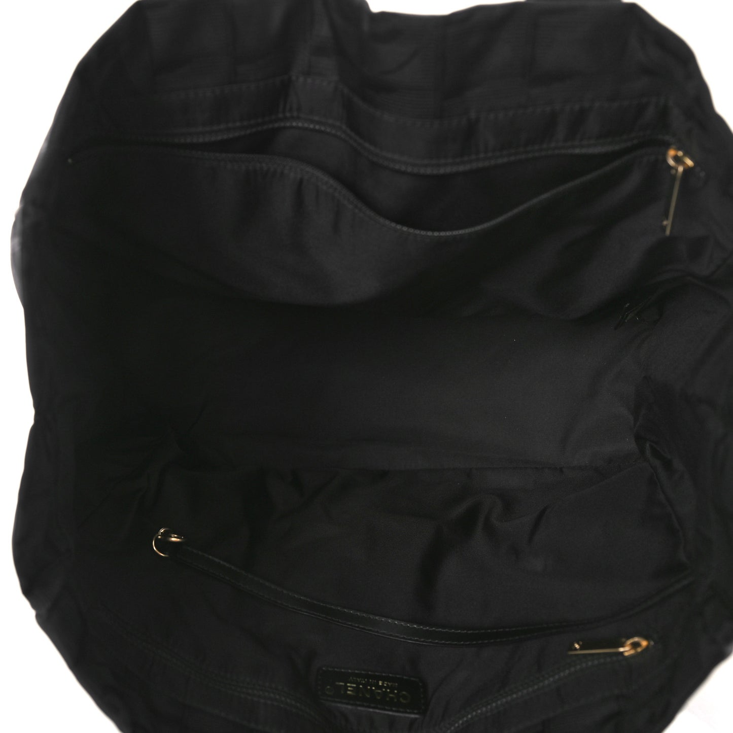 Nylon Medium Travel Tote Black
