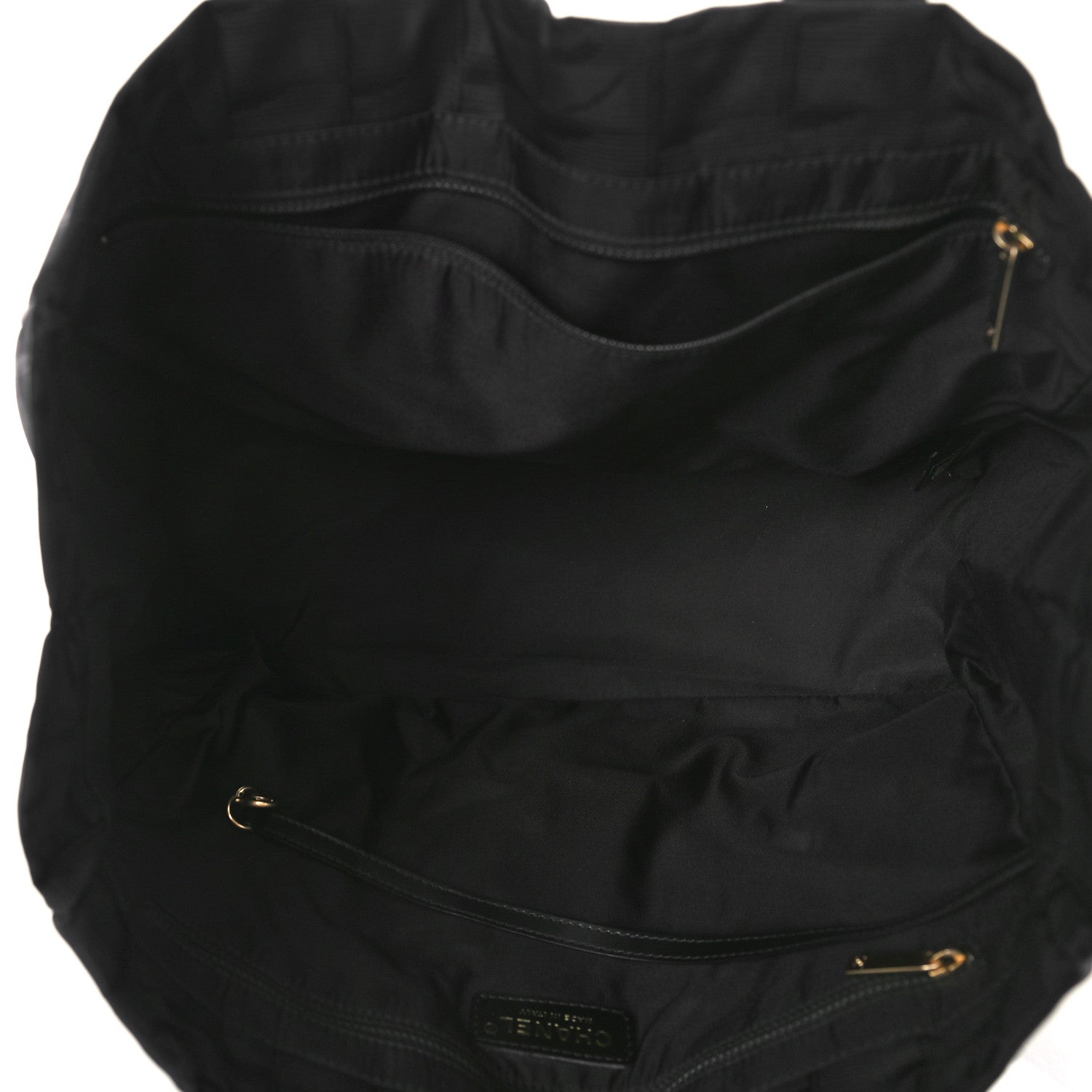 Chanel Nylon Medium Travel Tote Black 5 of 9