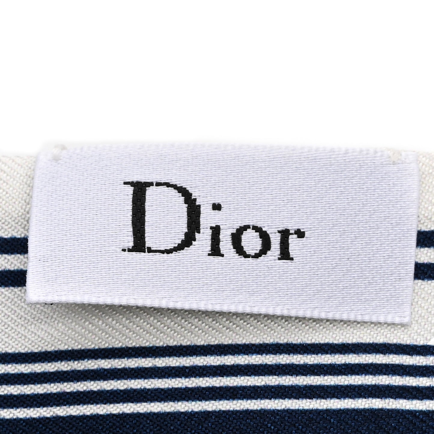 CHRISTIAN DIOR Silk Toile De Jouy Mitzah Scarf Blue