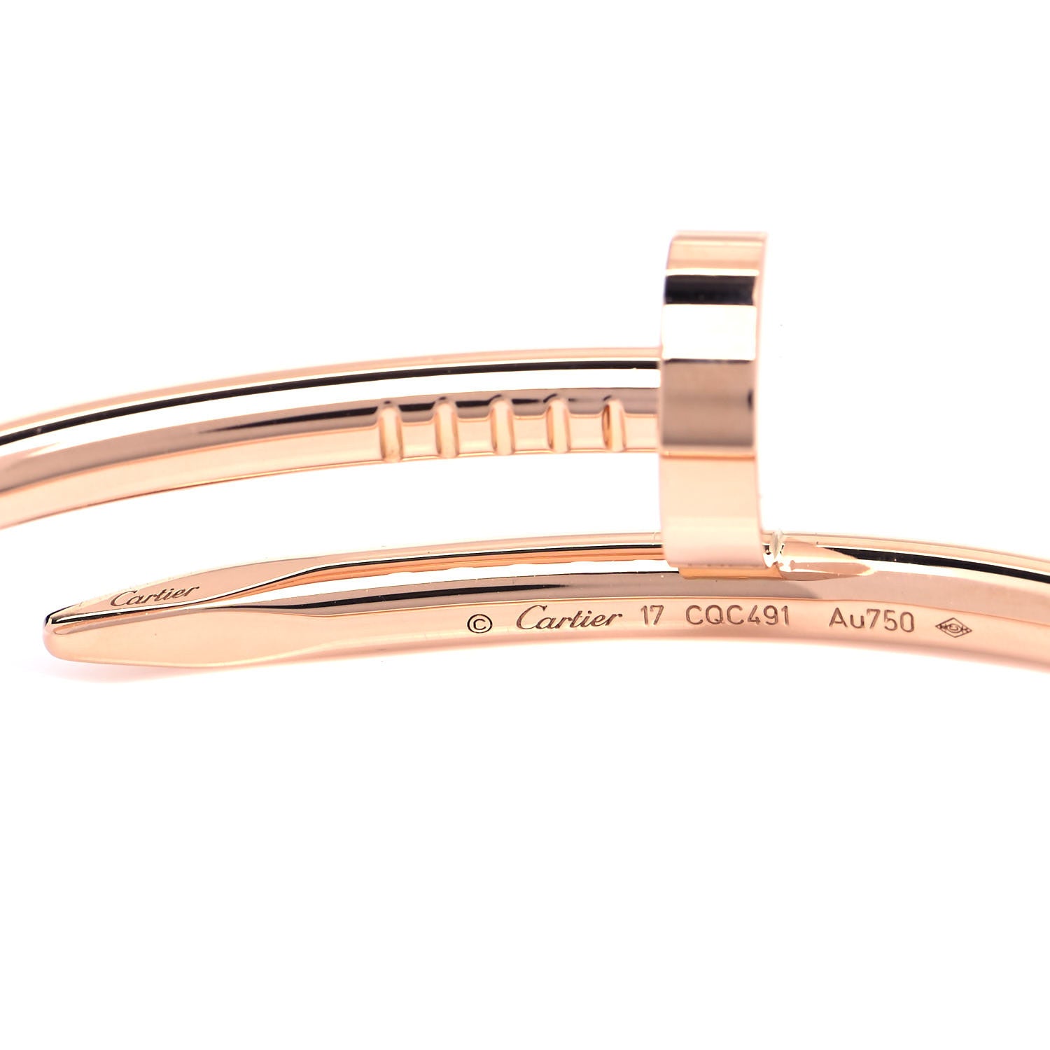 Cartier 18K Pink Gold Juste Un Clou Bracelet 17 5 of 5