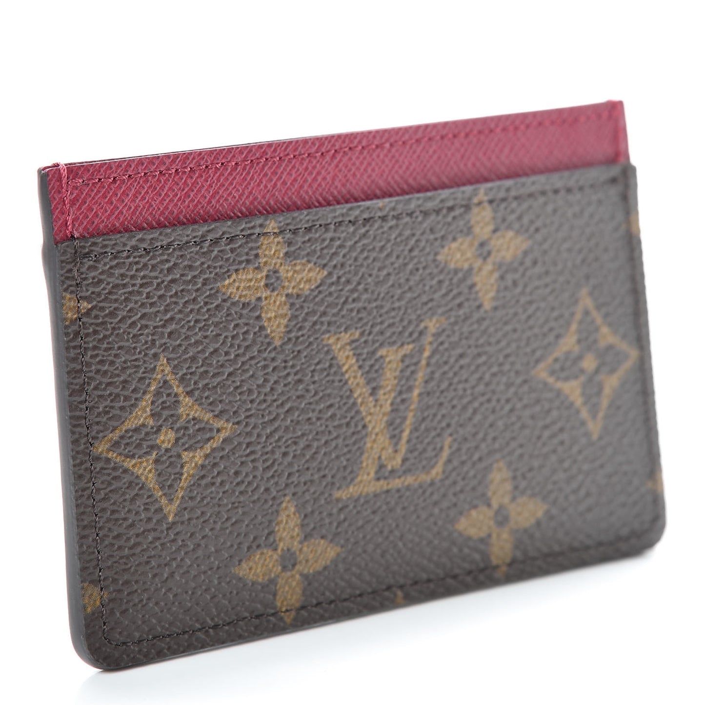Monogram Card Holder Fuchsia