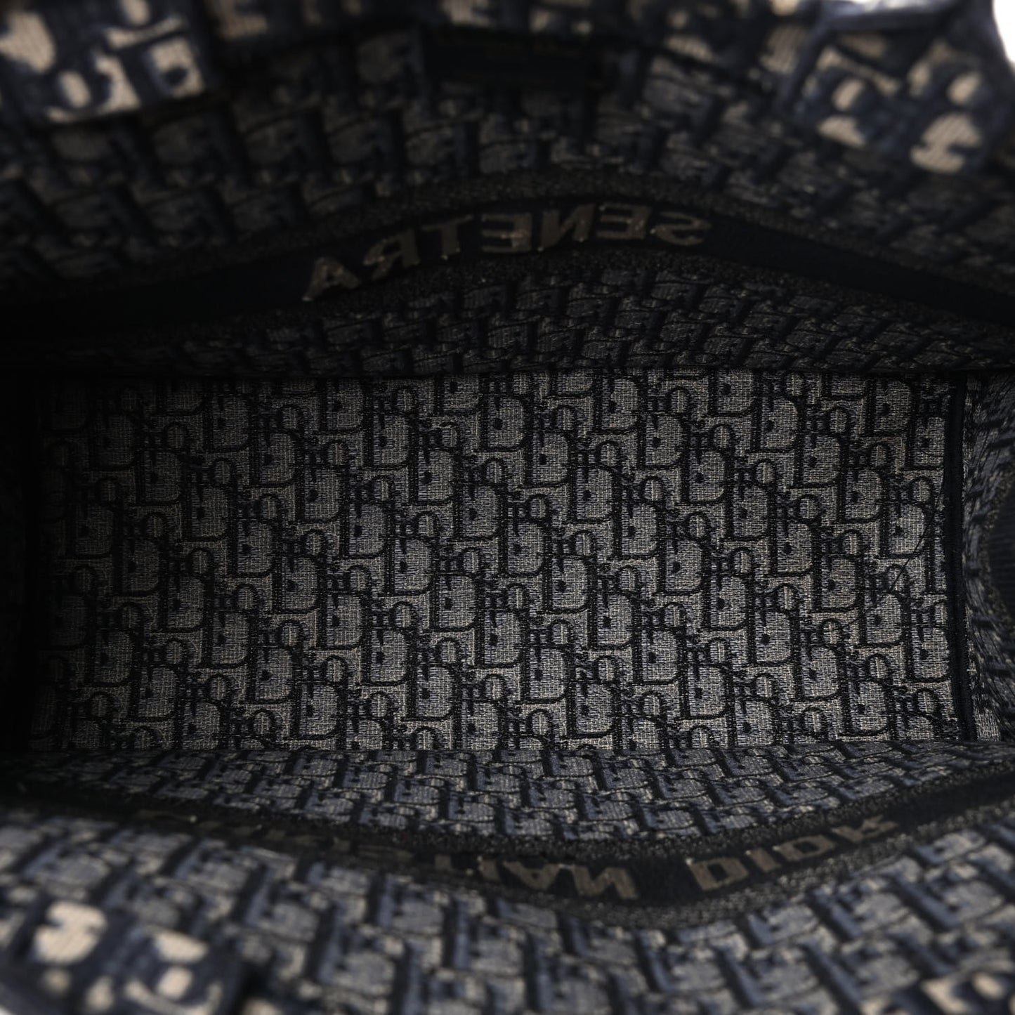 Oblique Book Tote Blue Multicolor