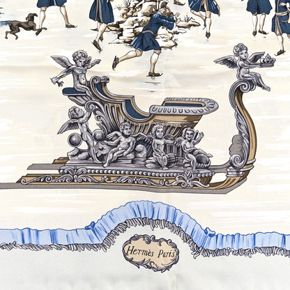 Hermes Silk Traineaux Et Glissades Scarf 90 2 of 4