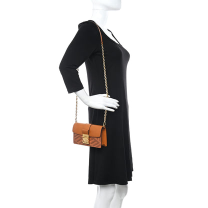 MCM Cubic Monogram Mini Tracy Crossbody Bag Cognac 2 of 9