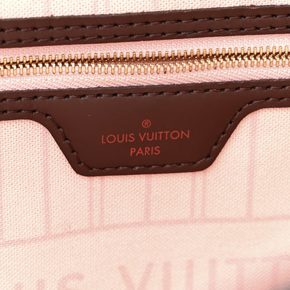 Louis Vuitton Damier Ebene Neo Neverfull MM Rose Ballerine 6 of 14