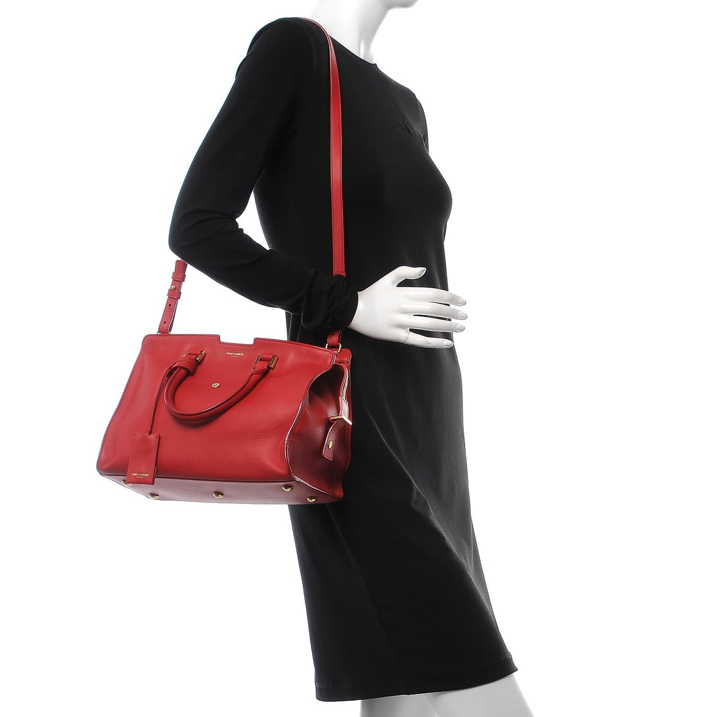 Calfskin Small Classic Y Cabas Rouge Orient