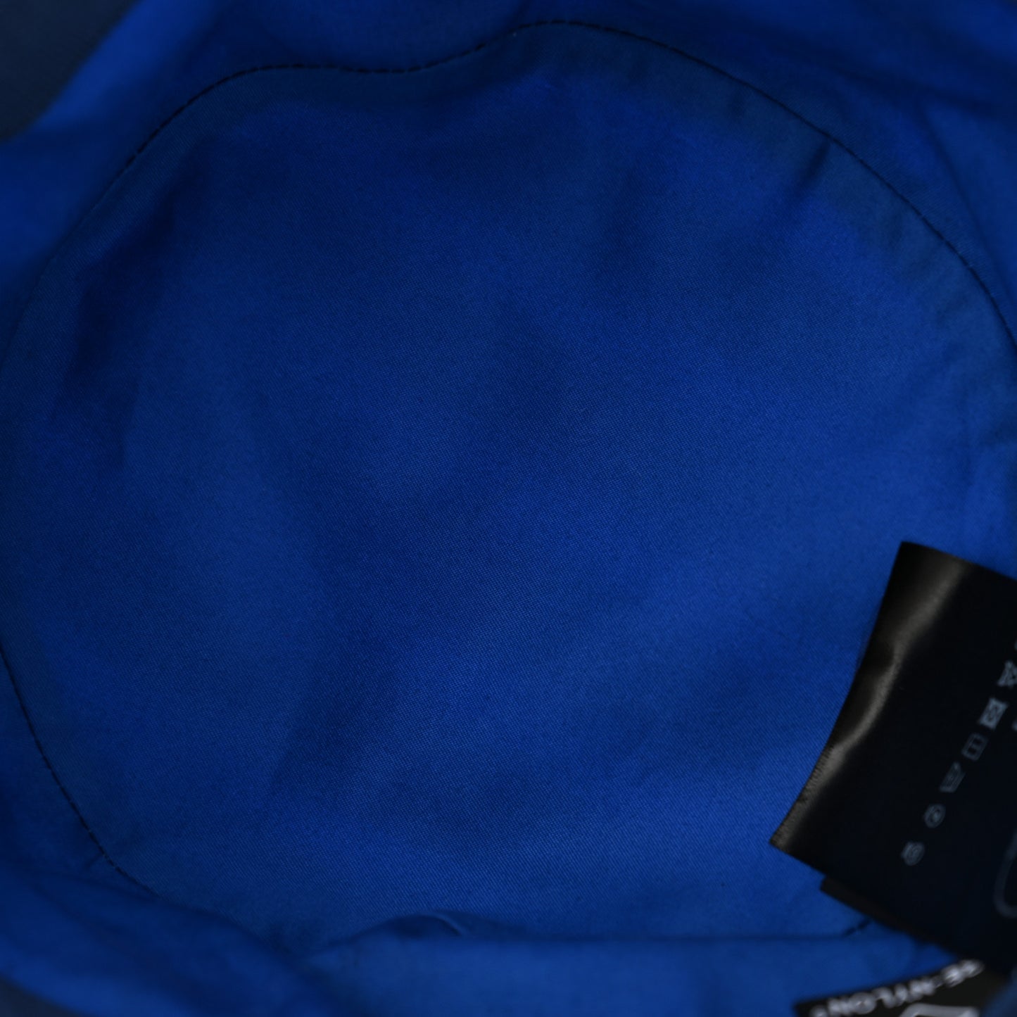Re-Nylon Logo Striped Womens Bucket Hat L Blue White