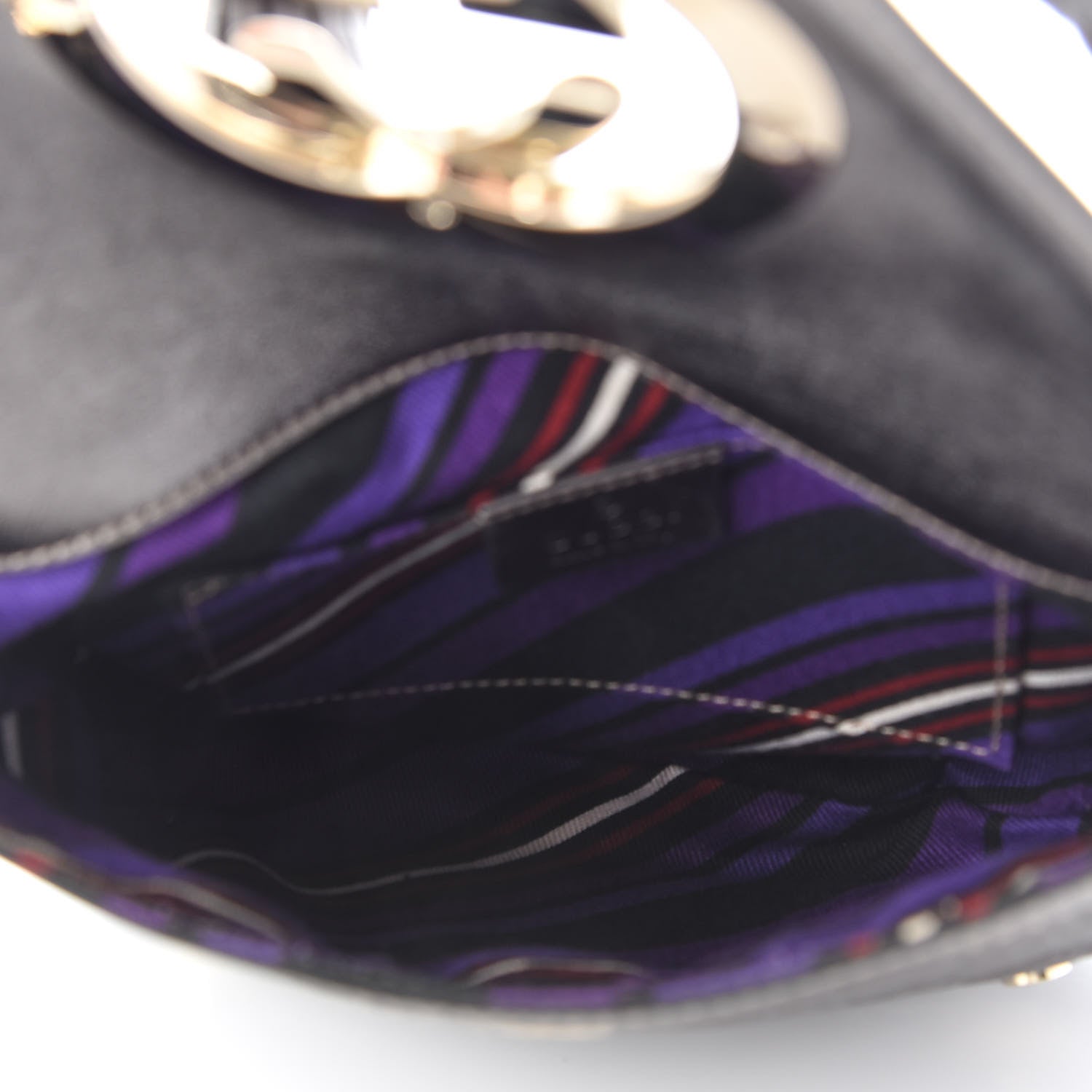 Gucci Guccissima Small Britt Tassel Shoulder Bag Silver 4 of 9