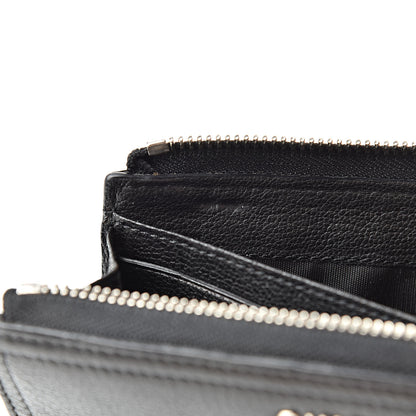 Givenchy Sugar Goatskin Pandora Half Zip Long Wallet Black 9 of 15