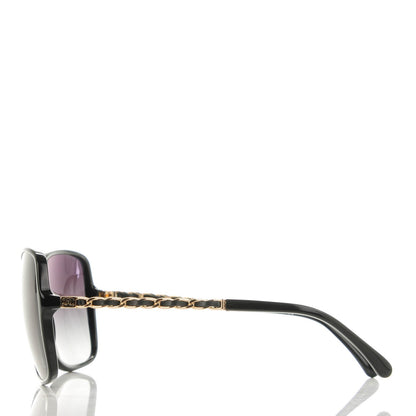 Chanel Lambskin Square Chain Sunglasses 5210-Q Black 2 of 7