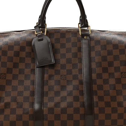 Louis Vuitton Damier Ebene Keepall Bandouliere 55 7 of 14