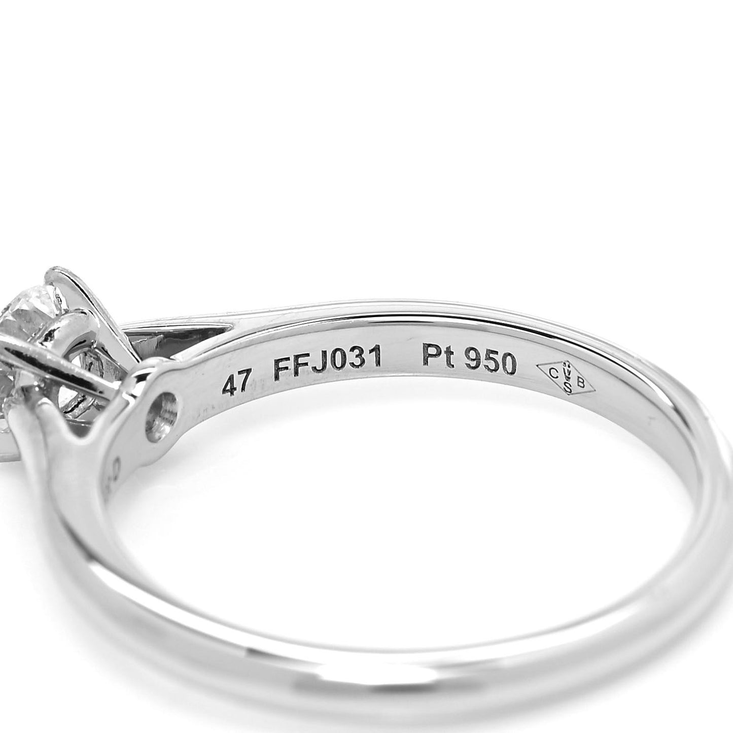 Platinum Diamond .30ct 1895 Solitaire Engagement Ring 47 4