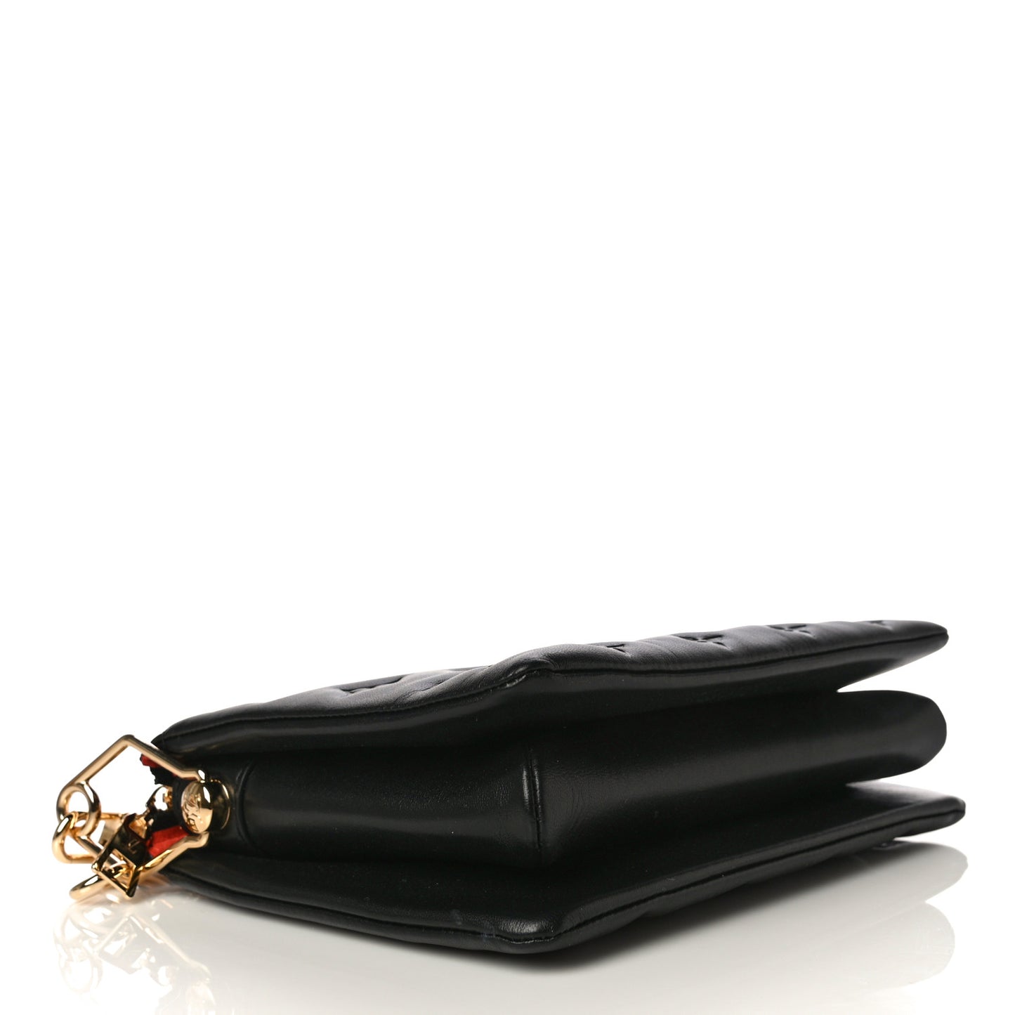 Lambskin Embossed Monogram Coussin BB Black