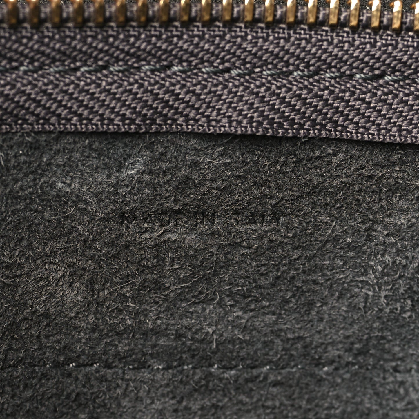 Grained Calfskin Nano Belt Bag Grey