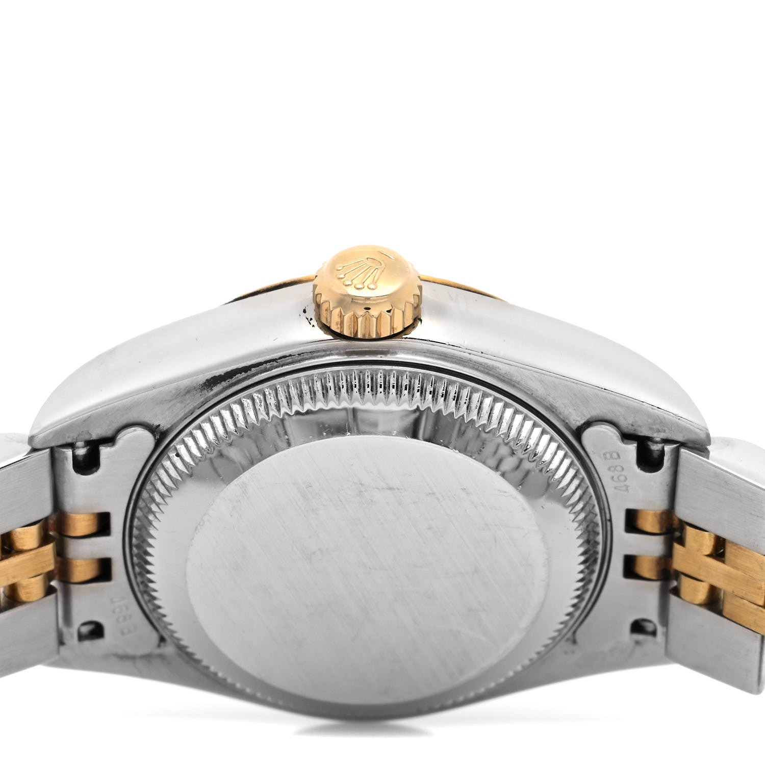Rolex Stainless Steel 18K Yellow Gold Diamond 26mm Oyster Perpetual Datejust Watch Black 79173 4 of 4