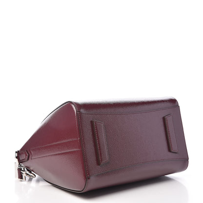 Givenchy Textured Patent Calfskin Small Antigona Aubergine 4 of 9