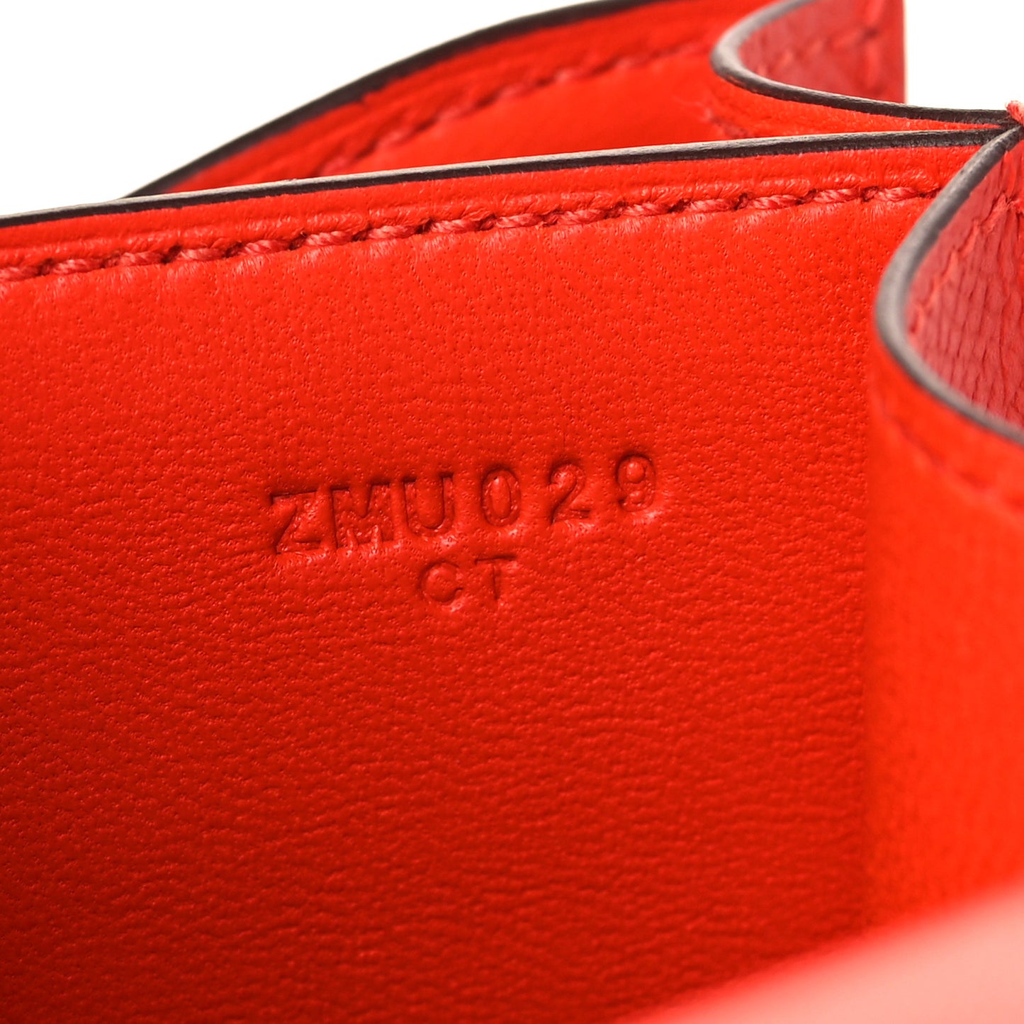 Epsom Enamel Constance 18 Capucine Sanguine