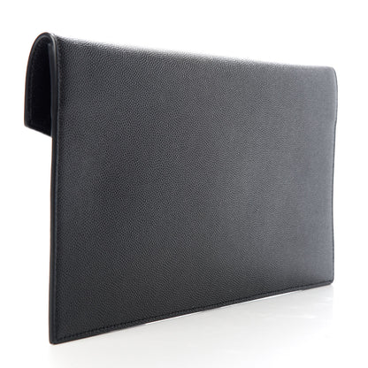 Saint Laurent Grain De Poudre Uptown Pouch Black 3 of 8