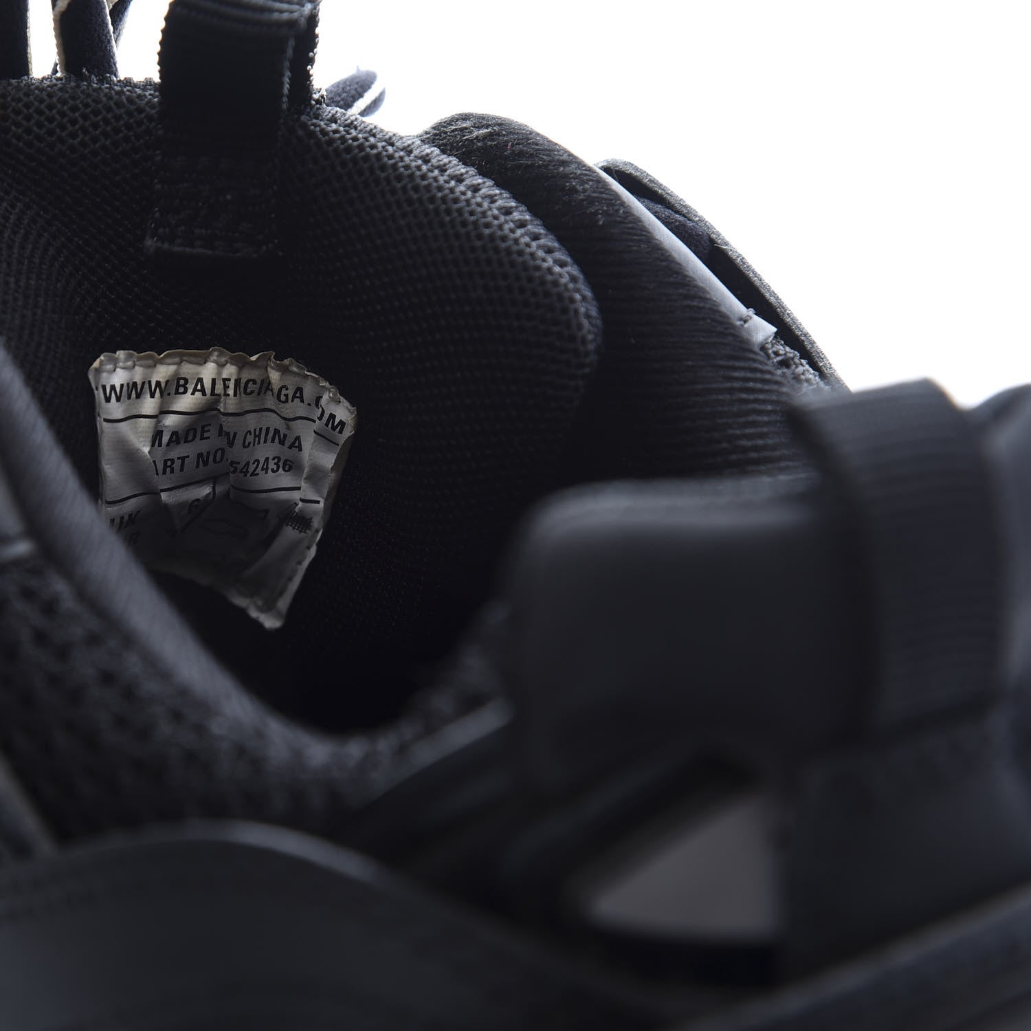 Balenciaga Mesh Nylon Womens Track Sneakers 39 Black 8 of 8