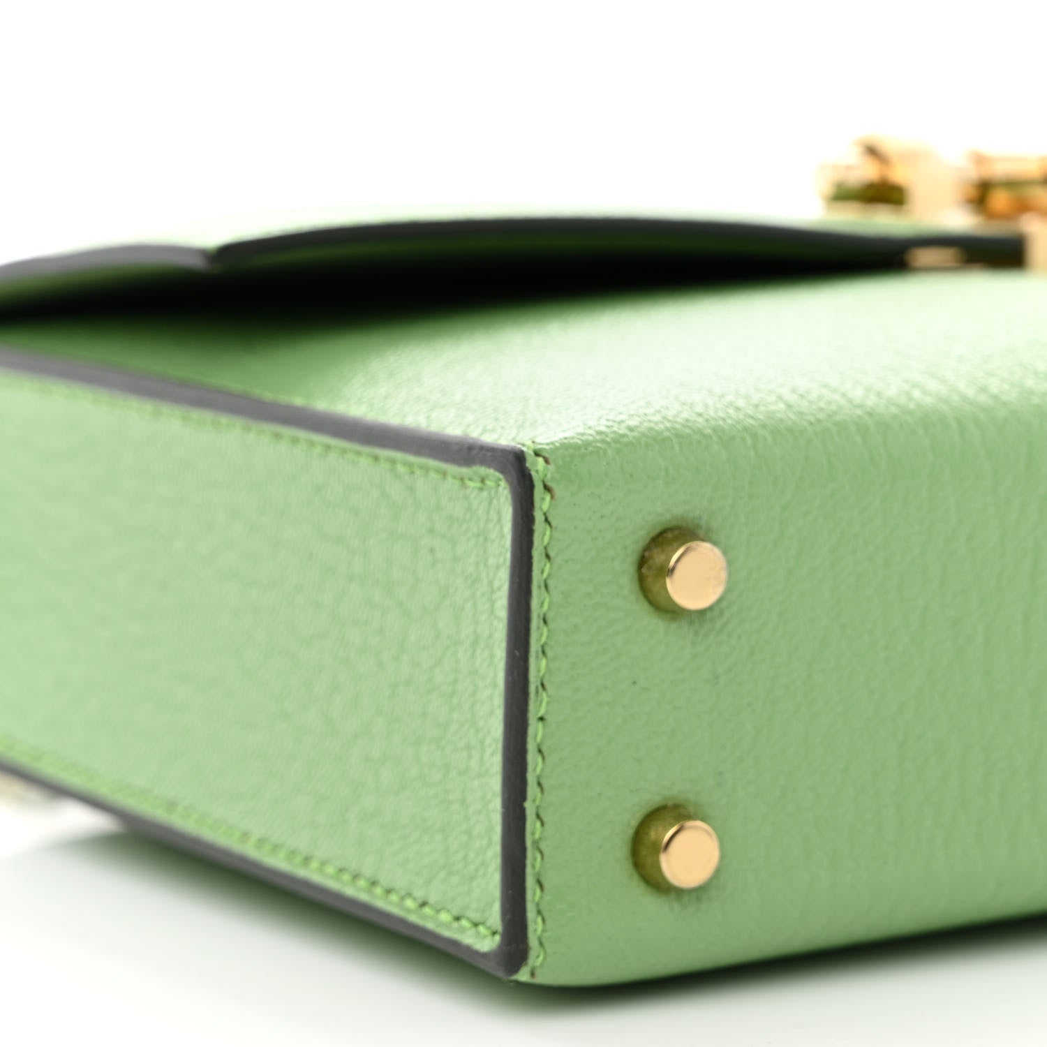 Hermes Chevre Mysore Mini Verrou Chaine Bag Vert Criquet 9 of 10