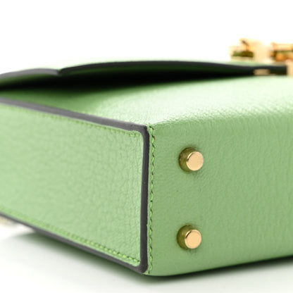 Hermes Chevre Mysore Mini Verrou Chaine Bag Vert Criquet 9 of 10